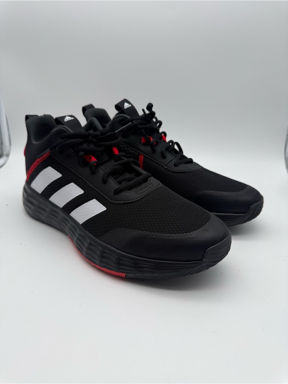 BRAND NEW Adidas Own The Game Black/Red Basketball Sneakers H00471 Sz 10.5 US